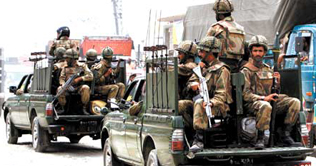 Five militants killed in FR Bannu 